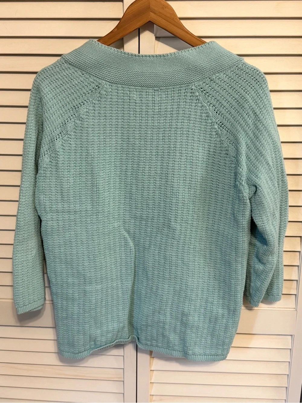 Croft & Barrow Aqua Cardigan Aqua  Size XL